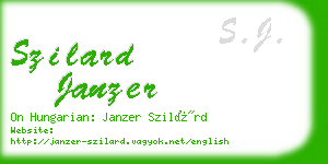 szilard janzer business card